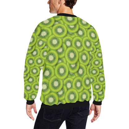 Kiwi Pattern Print Design KW01 Men Long Sleeve Sweatshirt