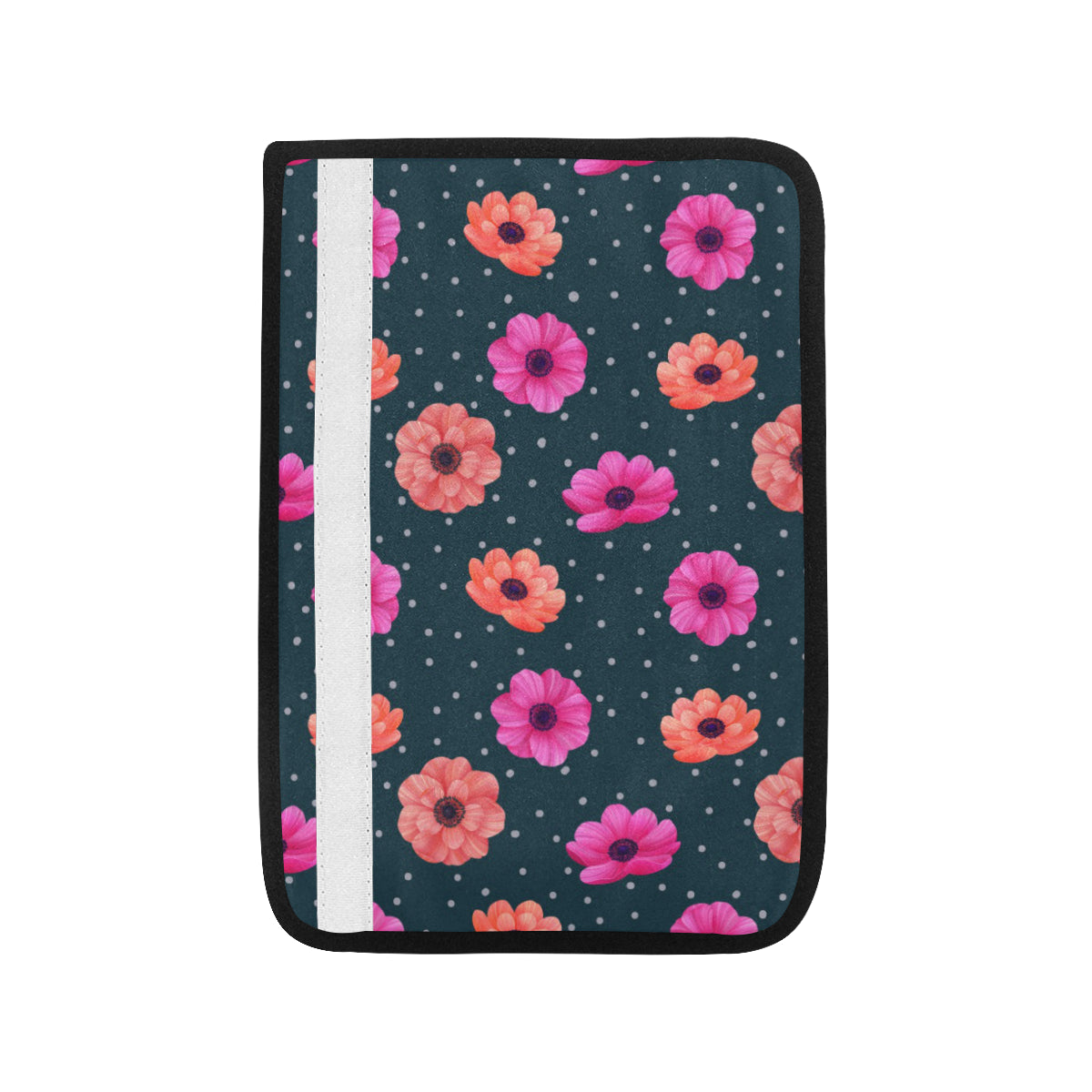 Anemone Pattern Print Design AM08 Car Seat Belt Cover