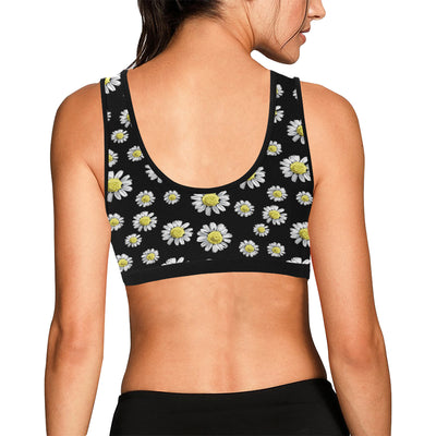 Daisy Pattern Print Design DS01 Sports Bra