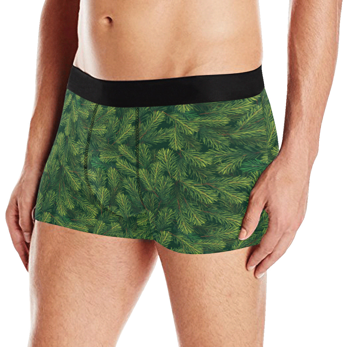 Christmas Tree Pattern Print Design 02 Men's Boxer Briefs