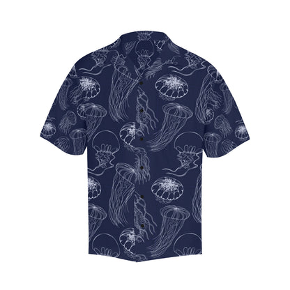 Jellyfish Pattern Print Design 05 Men's Hawaiian Shirt