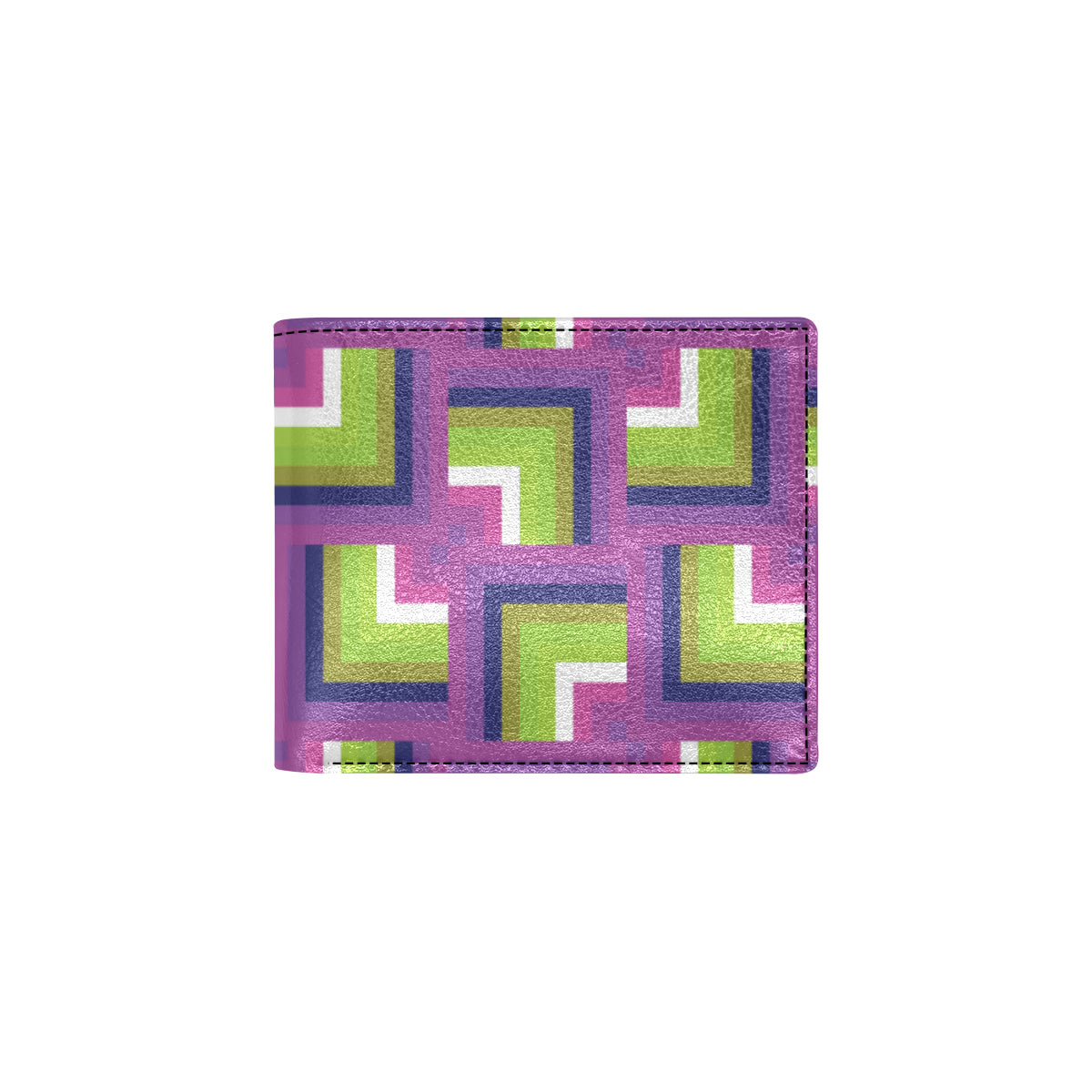 Optical illusion Pattern Print Design A05 Men's ID Card Wallet