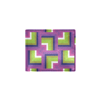 Optical illusion Pattern Print Design A05 Men's ID Card Wallet