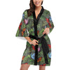 Monarch Butterfly Pattern Print Design 04 Women's Short Kimono