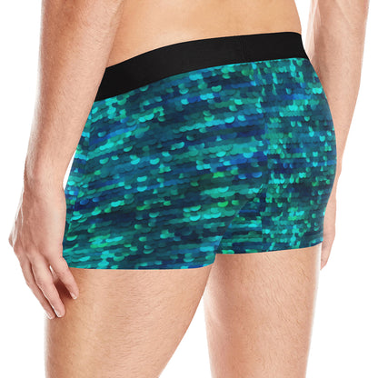 Mermaid Scales Pattern Print Design 06 Men's Boxer Briefs
