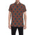 Bohemian Mandala Style Print Men's Short Sleeve Button Up Shirt