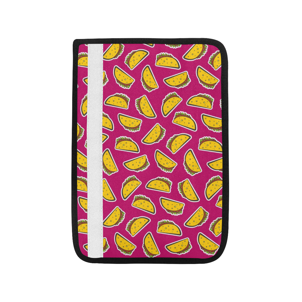 Taco Pattern Print Design TC01 Car Seat Belt Cover