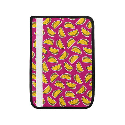 Taco Pattern Print Design TC01 Car Seat Belt Cover