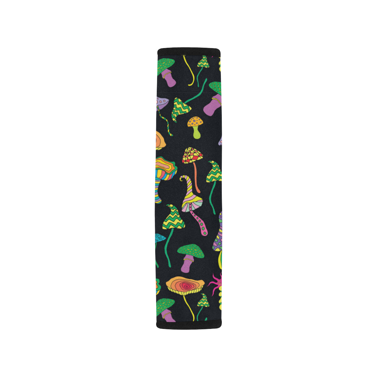 Psychedelic Mushroom Pattern Print Design A02 Car Seat Belt Cover