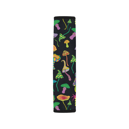 Psychedelic Mushroom Pattern Print Design A02 Car Seat Belt Cover