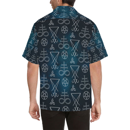 Pentagram Pattern Print Design A03 Men's Hawaiian Shirt