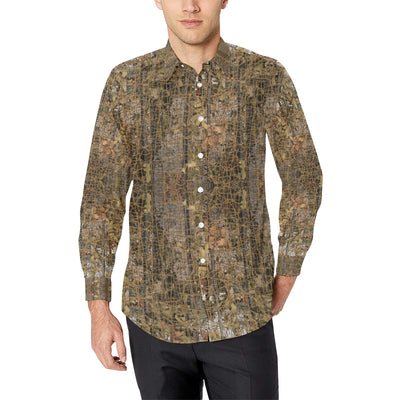 Camouflage Realtree Pattern Print Design 01 Men's Long Sleeve Shirt