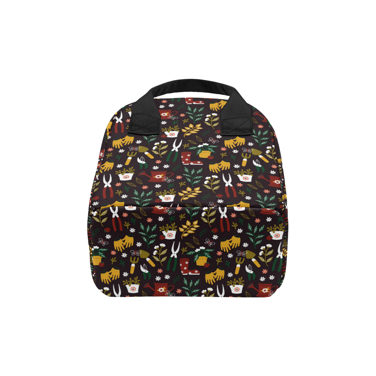 Gardening Pattern Print Design G05 Insulated Lunch Bag