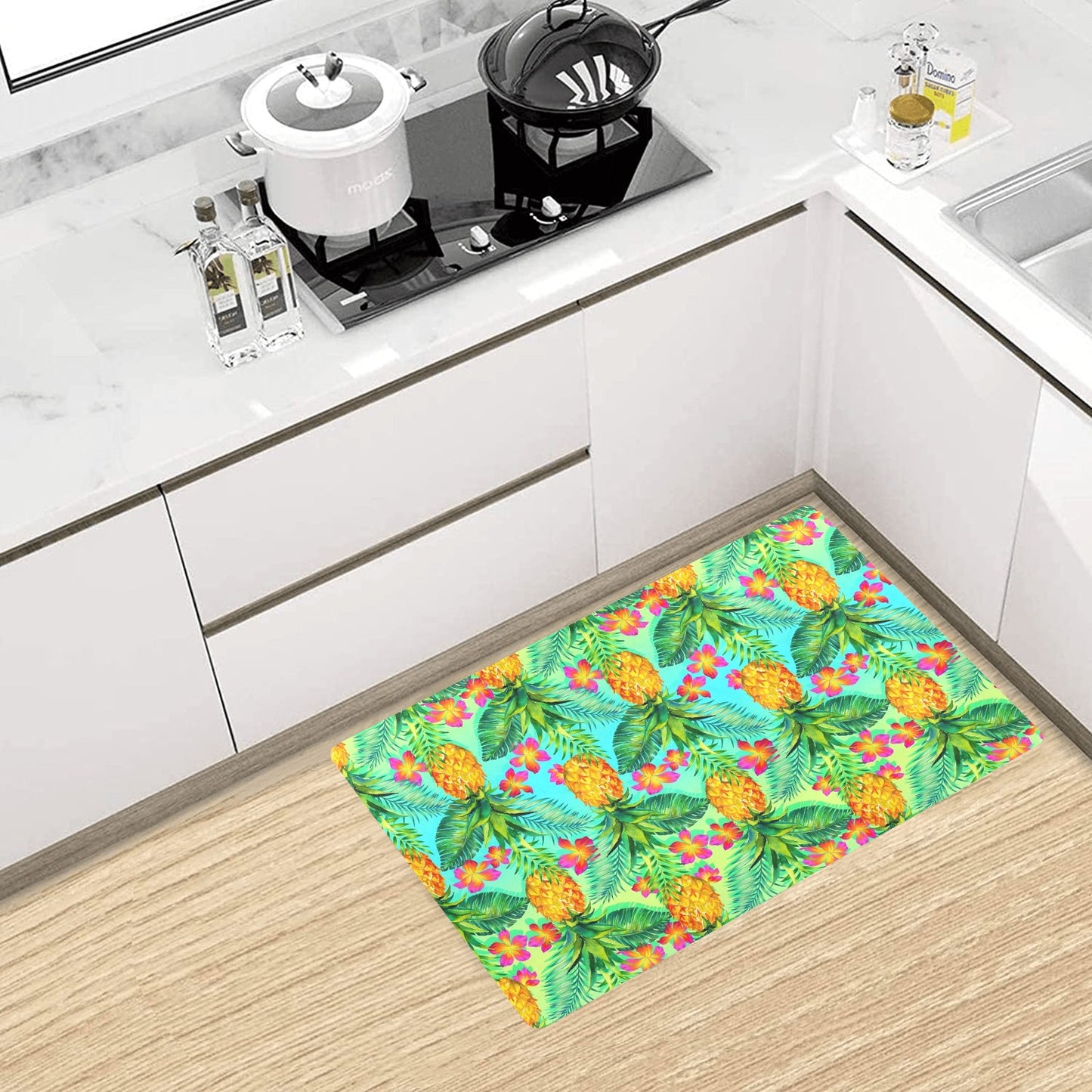 Pineapple Pattern Print Design PP010 Kitchen Mat