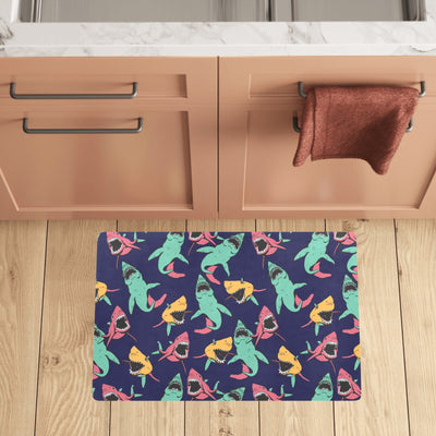 Shark Bite Pattern Kitchen Mat