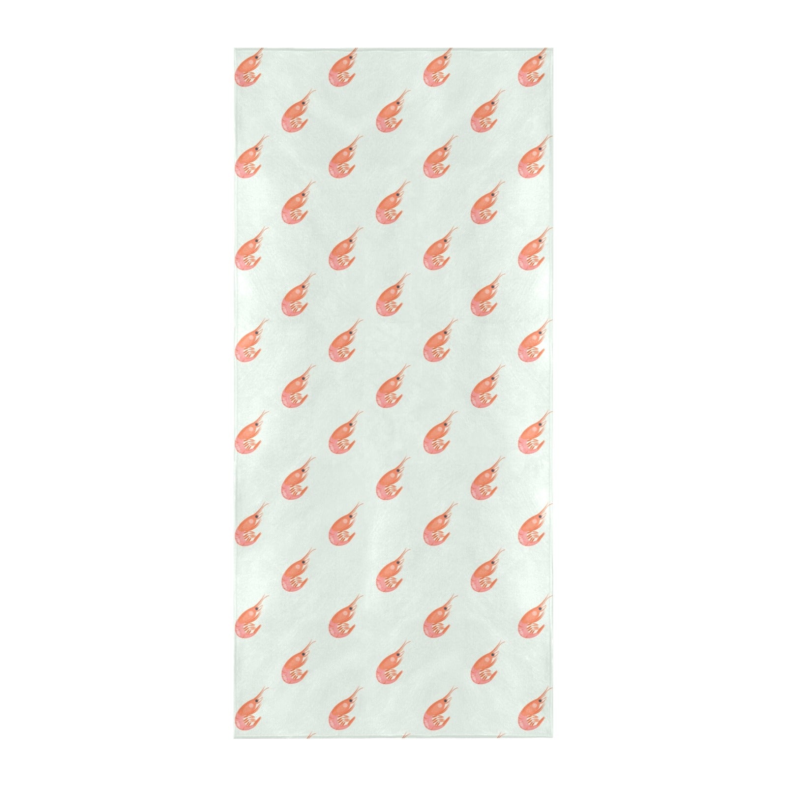 Shrimp Print Design LKS304 Beach Towel 32" x 71"