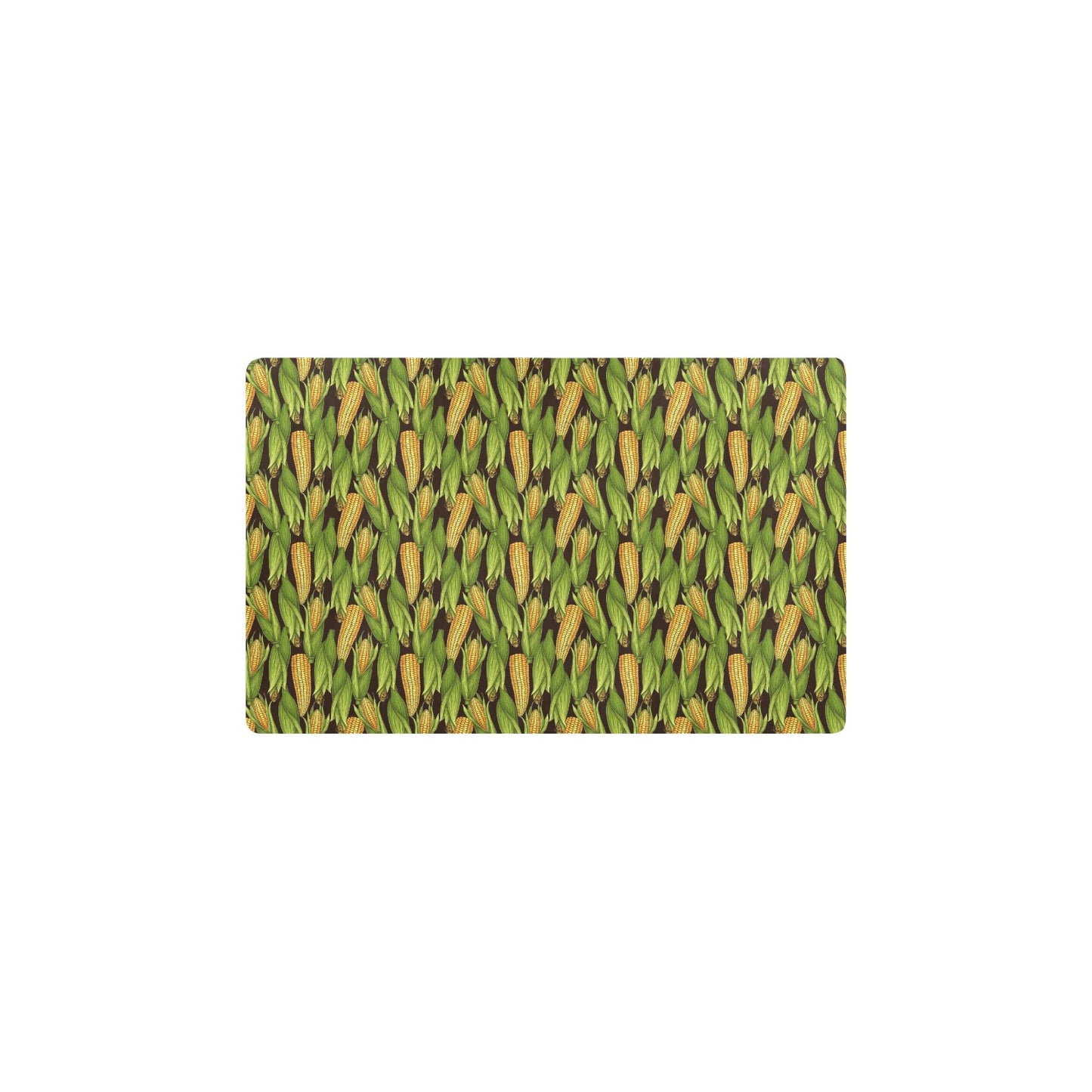 Agricultural Corn cob Print Kitchen Mat