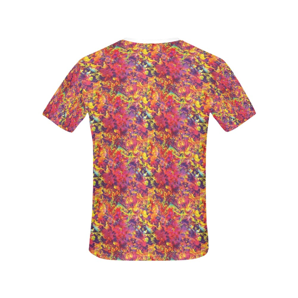 Splatter Print Design LKS303 Women's  T-shirt