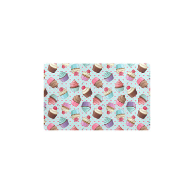 Cupcakes Fancy Heart Print Pattern Kitchen Mat