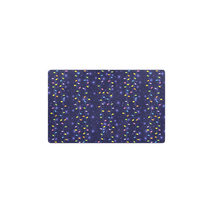 Christmas Light Pattern Print Design 03 Kitchen Mat