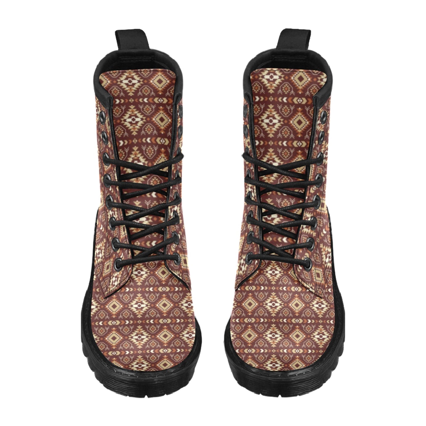 Navajo Native Color Print Pattern Women's Boots