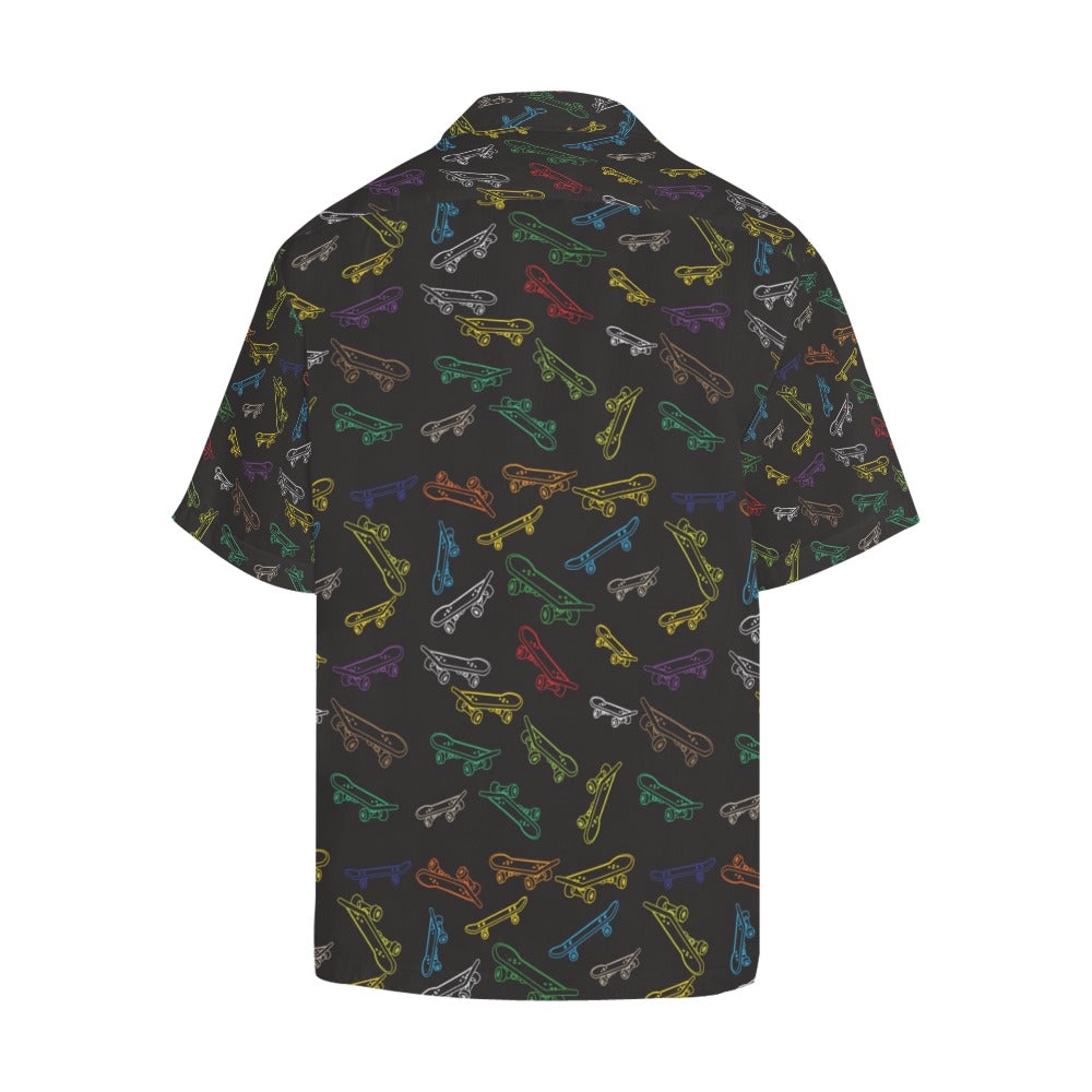 Skateboard Print Design LKS301 Men's Hawaiian Shirt