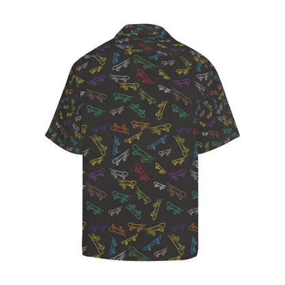 Skateboard Print Design LKS301 Men's Hawaiian Shirt