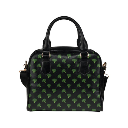 Broccoli Pattern Print Design 04 Shoulder Handbag
