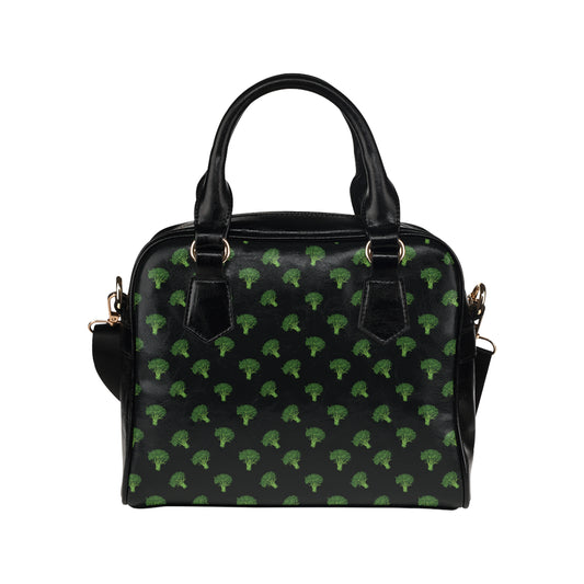 Broccoli Pattern Print Design 04 Shoulder Handbag