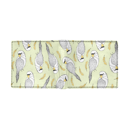 Parakeet Pattern Print Design A03 Men's ID Card Wallet