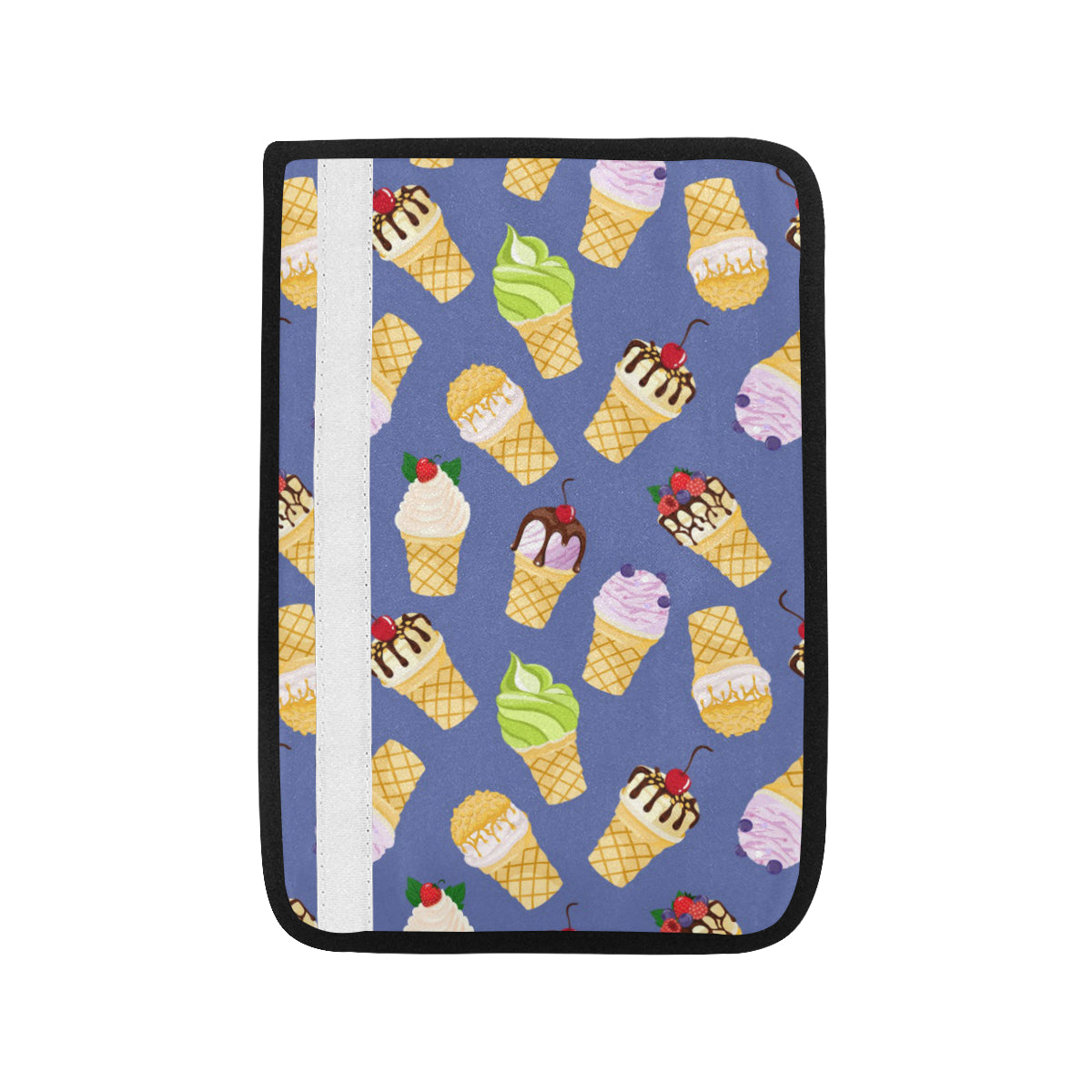 Ice Cream Pattern Print Design IC03 Car Seat Belt Cover