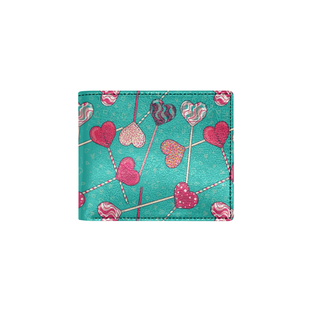 Lollipop Pattern Print Design LL01 Men's ID Card Wallet