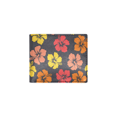 Hibiscus Pattern Print Design HB024 Men's ID Card Wallet