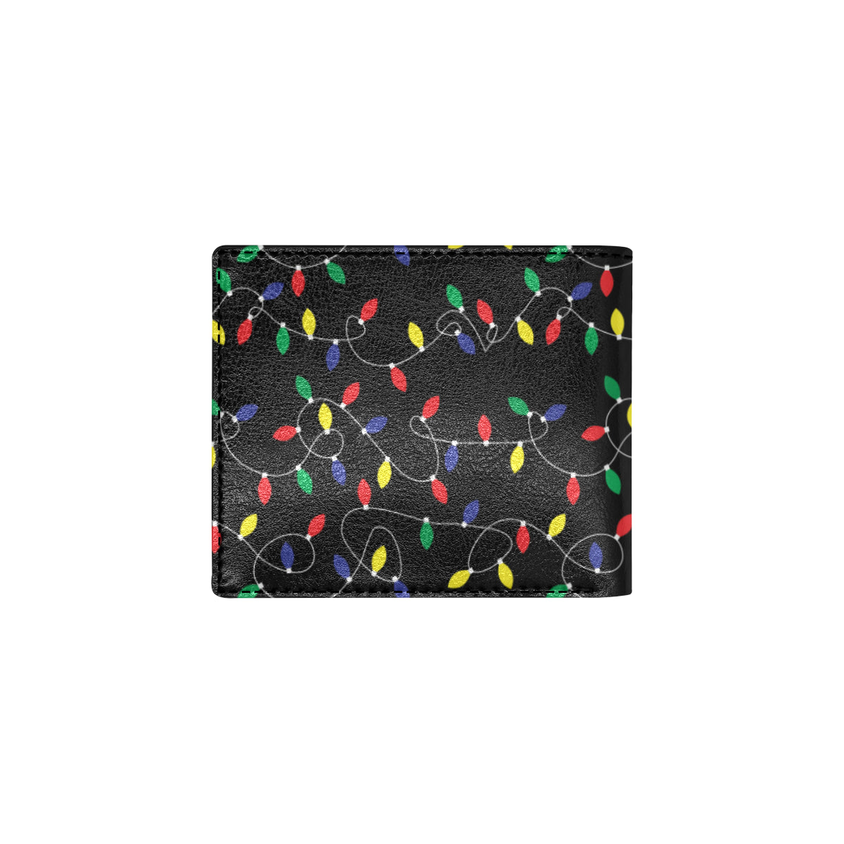 Christmas Light Pattern Print Design 04 Men's ID Card Wallet