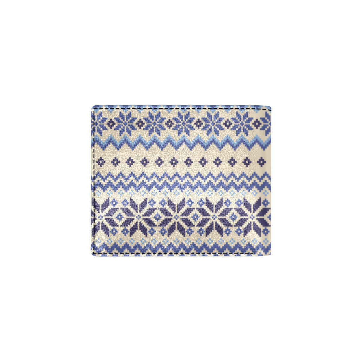 Nordic Pattern Print Design A03 Men's ID Card Wallet