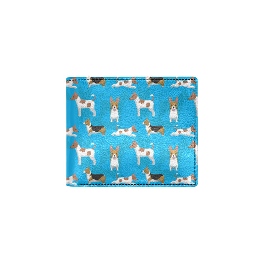 Cardigan Welsh Corgis Pattern Print Design 01 Men's ID Card Wallet