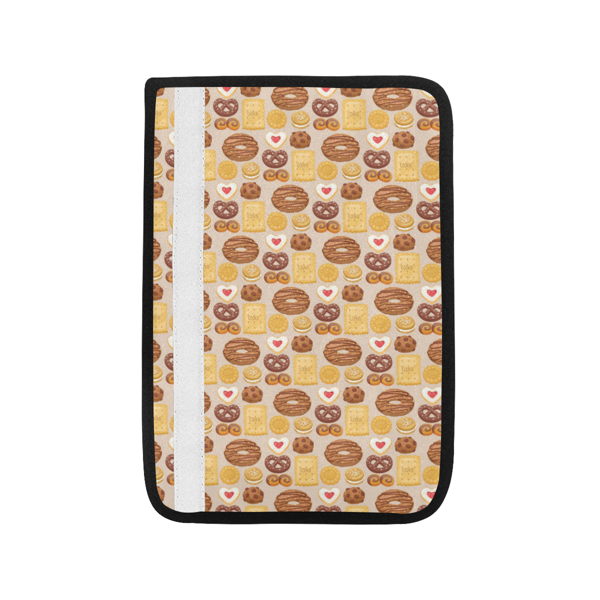 Cookie Pattern Print Design 02 Car Seat Belt Cover