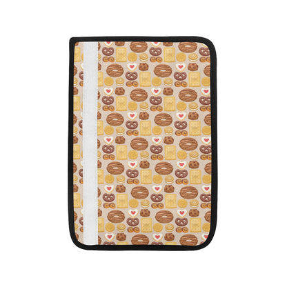 Cookie Pattern Print Design 02 Car Seat Belt Cover