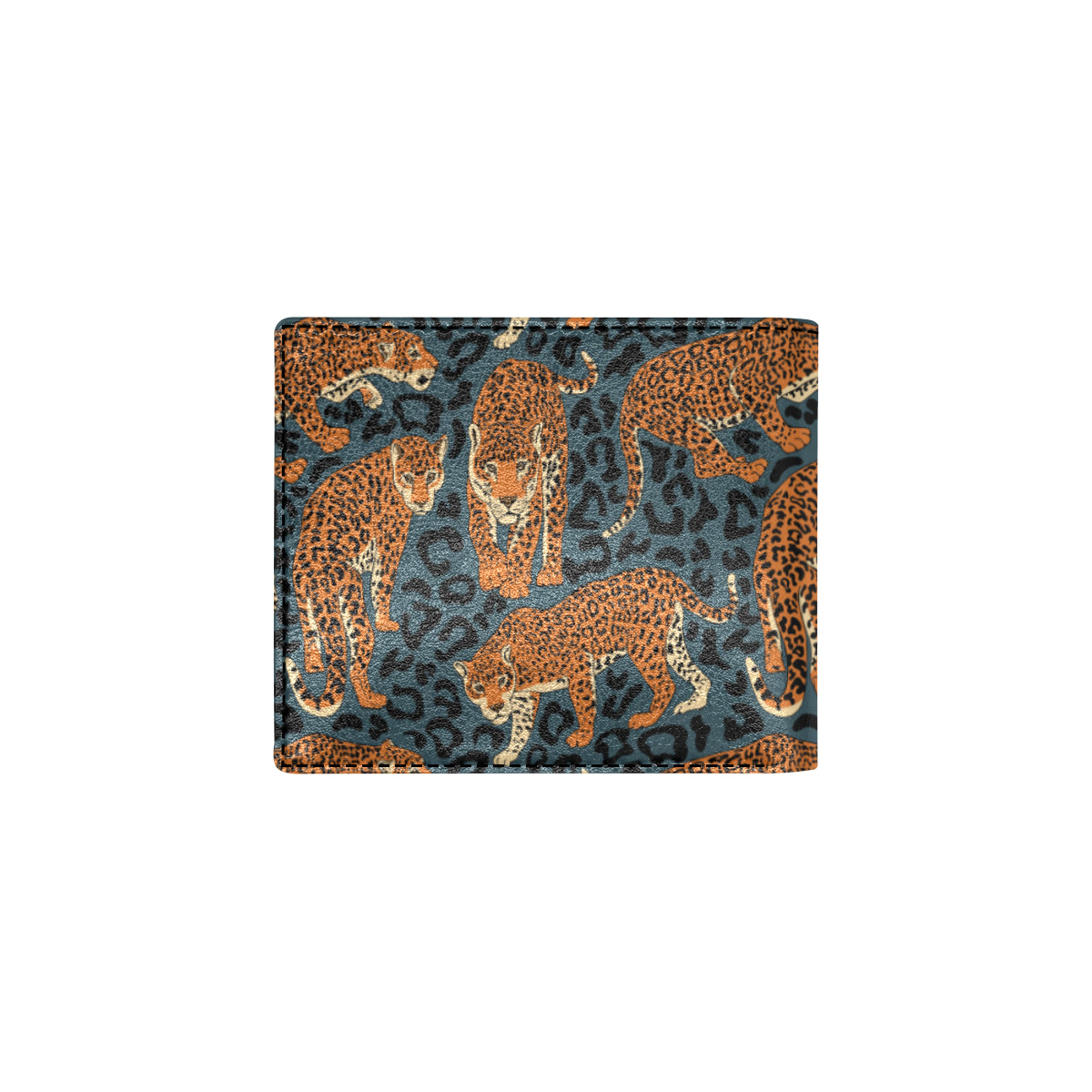 Jaguar Pattern Print Design 04 Men's ID Card Wallet