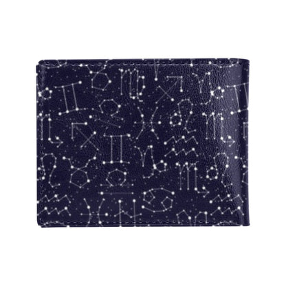 Zodiac Pattern Design Print Men's ID Card Wallet