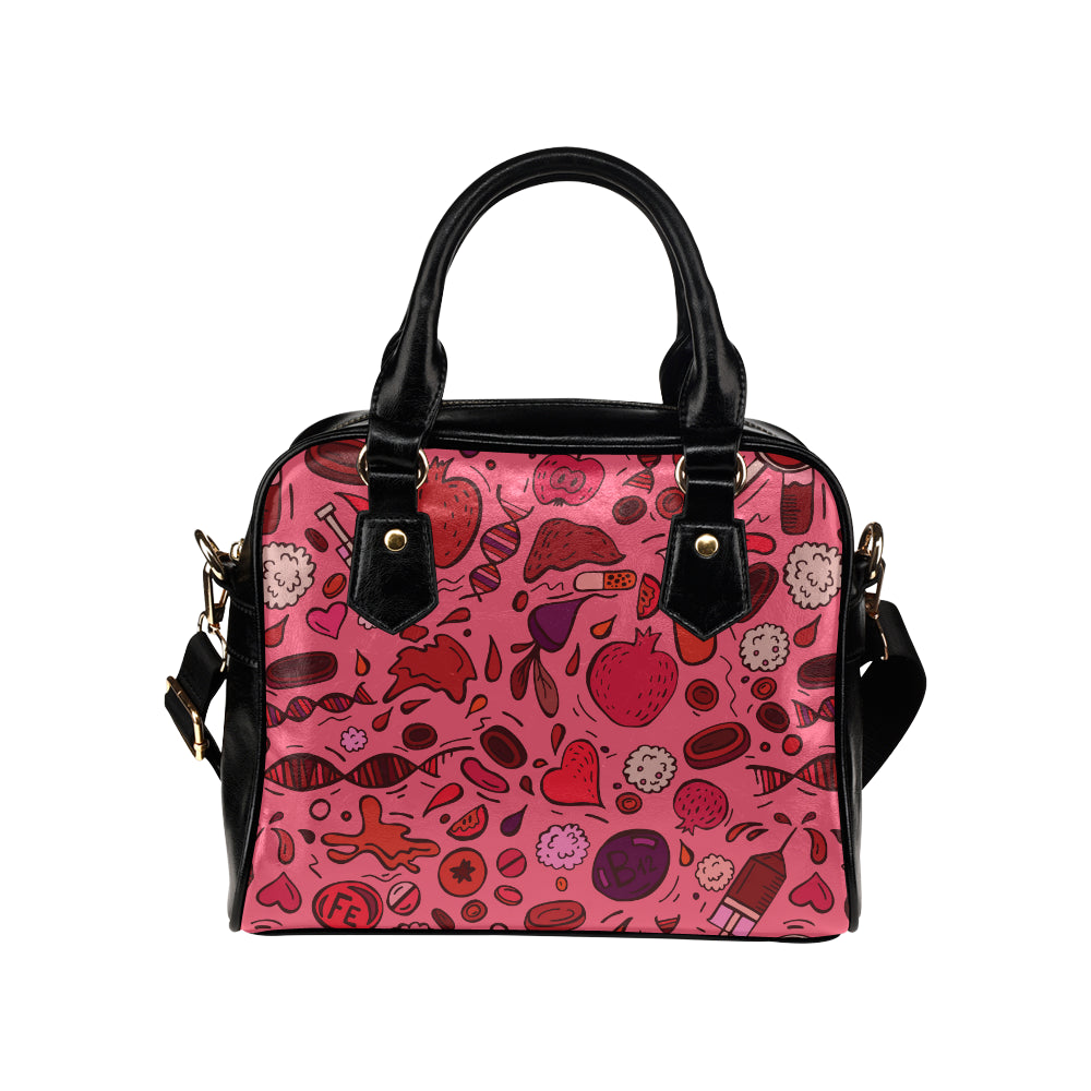 Phlebotomist Pattern Print Design A01 Shoulder Handbag