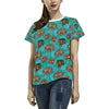 Tattoo Tiger Head Print Design LKS304 Women's  T-shirt