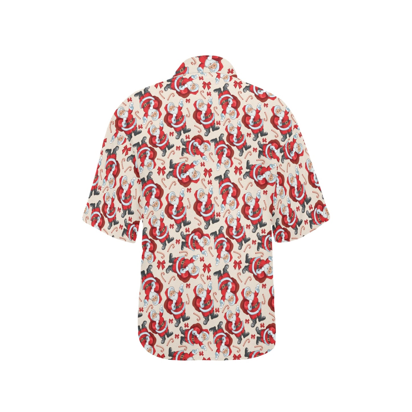 Santa Christmas Themed Print Design LKS302 Women's Hawaiian Shirt