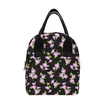 Morning Glory Pattern Print Design MG02 Insulated Lunch Bag