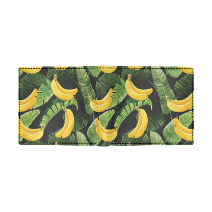 Banana Pattern Print Design BA01 Men's ID Card Wallet