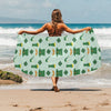 St Patricks Day Print Design LKS304 Beach Towel 32" x 71"