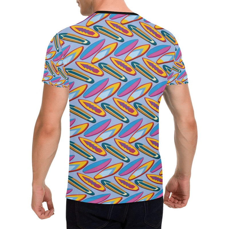 Surfboard Pattern Print Design LKS303 Men's All Over Print T-shirt