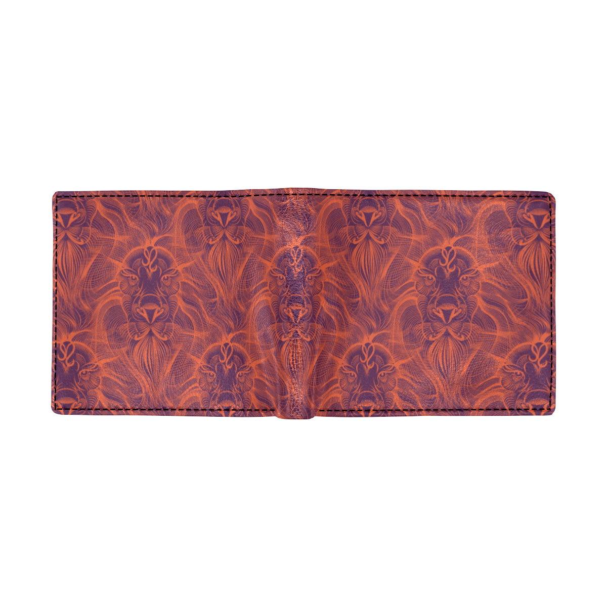 Leo Pattern Print Design 01 Men's ID Card Wallet