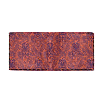 Leo Pattern Print Design 01 Men's ID Card Wallet