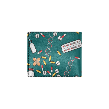 Nurse Pattern Print Design A05 Men's ID Card Wallet